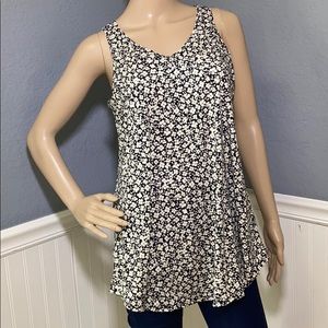 Cool Melon Med Floral Tank Blouse